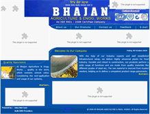 Tablet Screenshot of bhajanagro.com